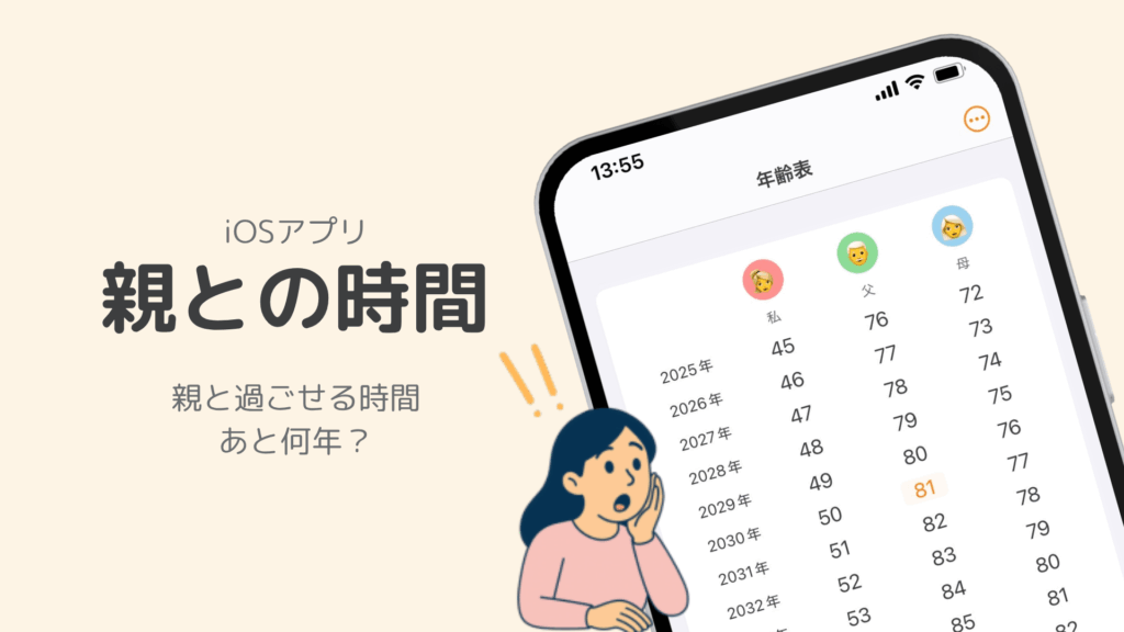 iOSアプリ「親との時間」